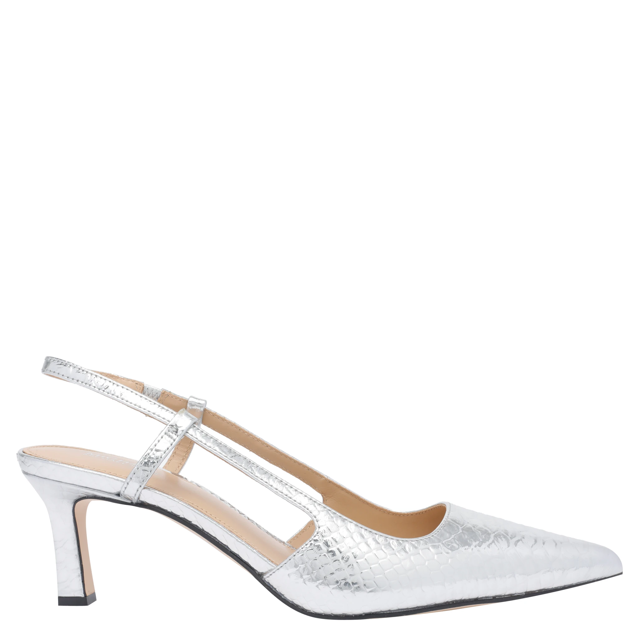 60mm leather slingback pumps