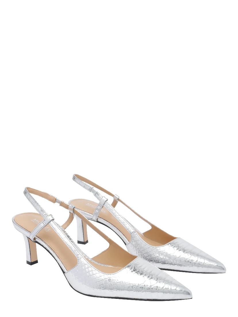 60mm leather slingback pumps