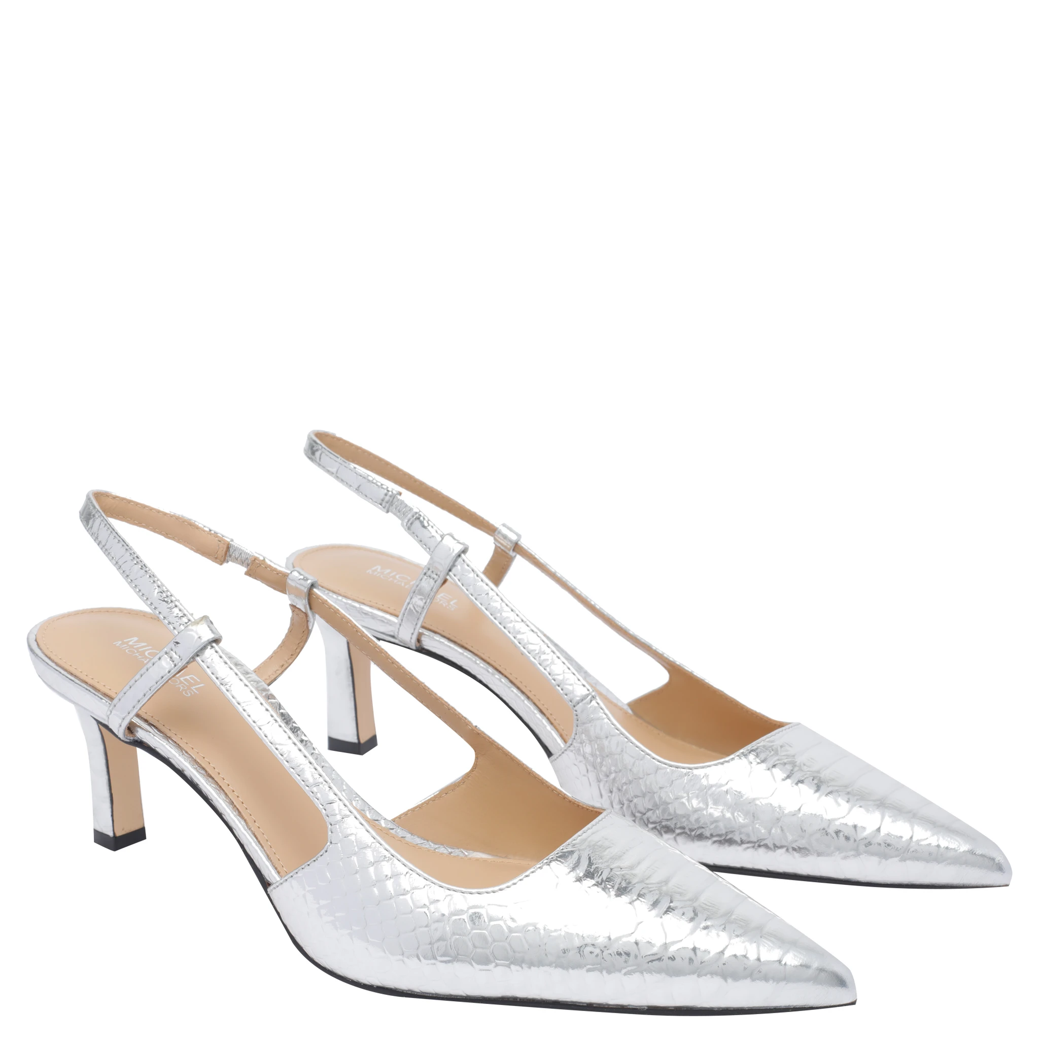 60mm leather slingback pumps