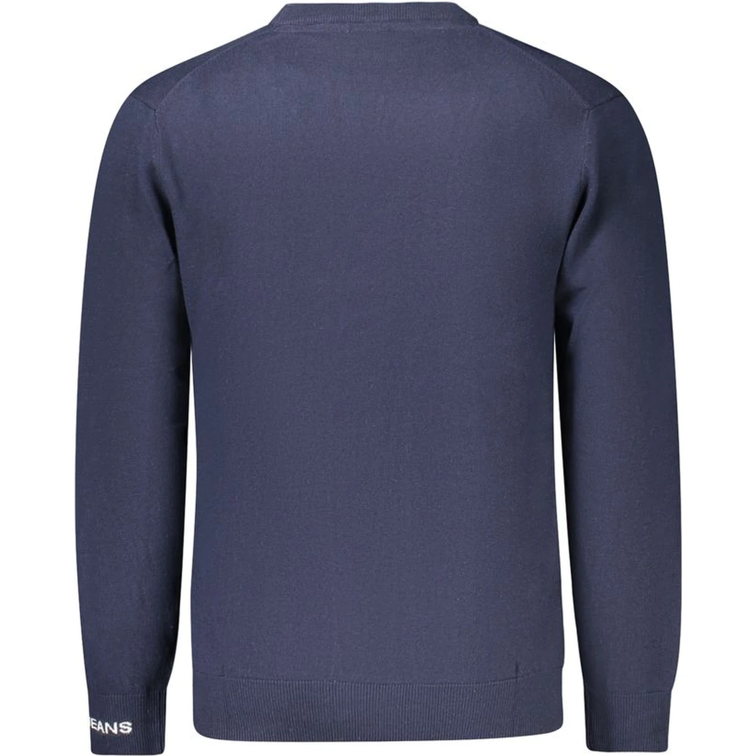 Blue Cotton Men Sweater