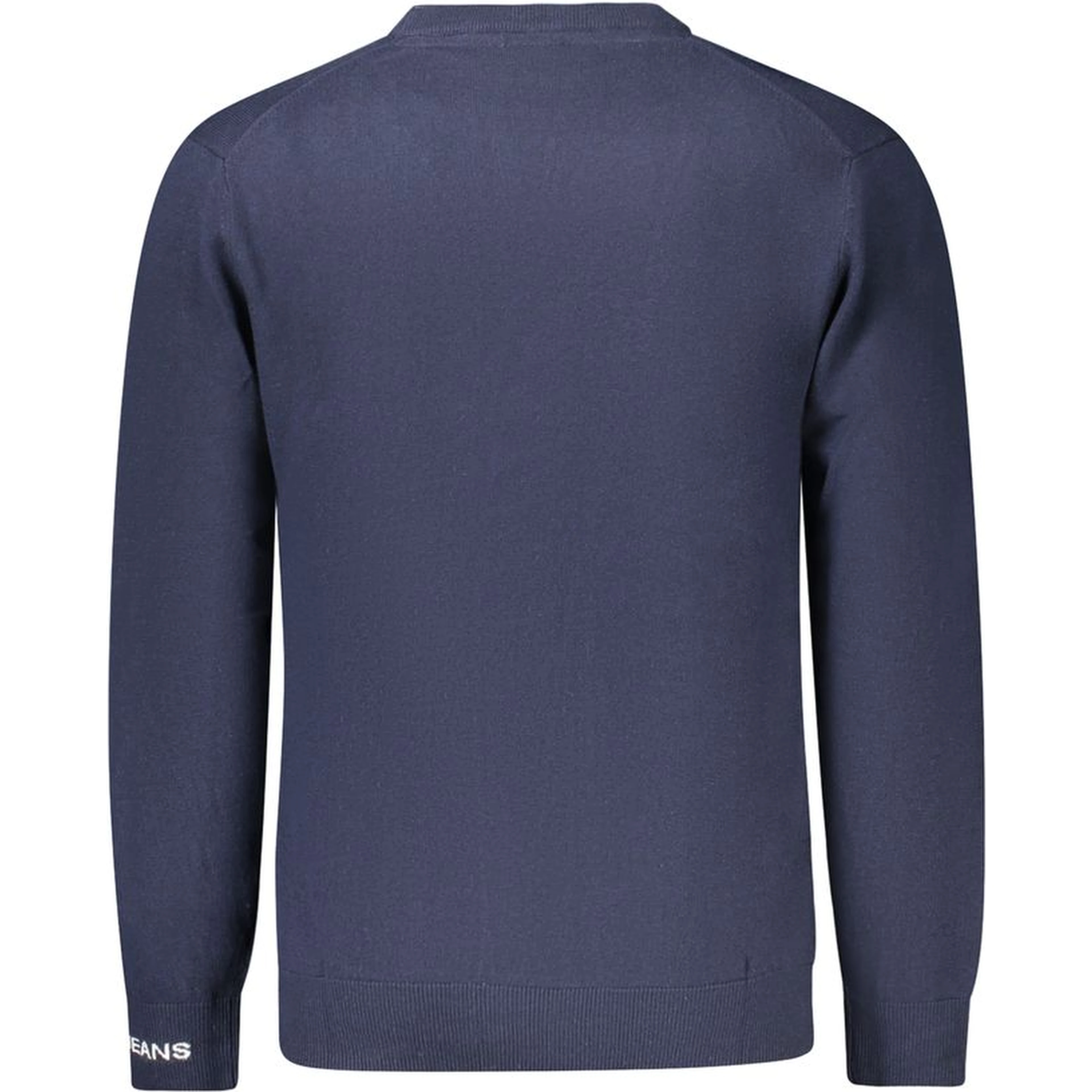 Blue Cotton Men Sweater