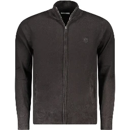 Black Acrylic Men's Cardigan