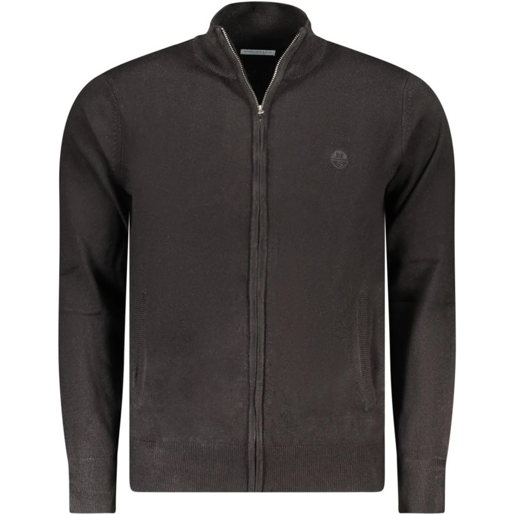 Black Acrylic Men's Cardigan