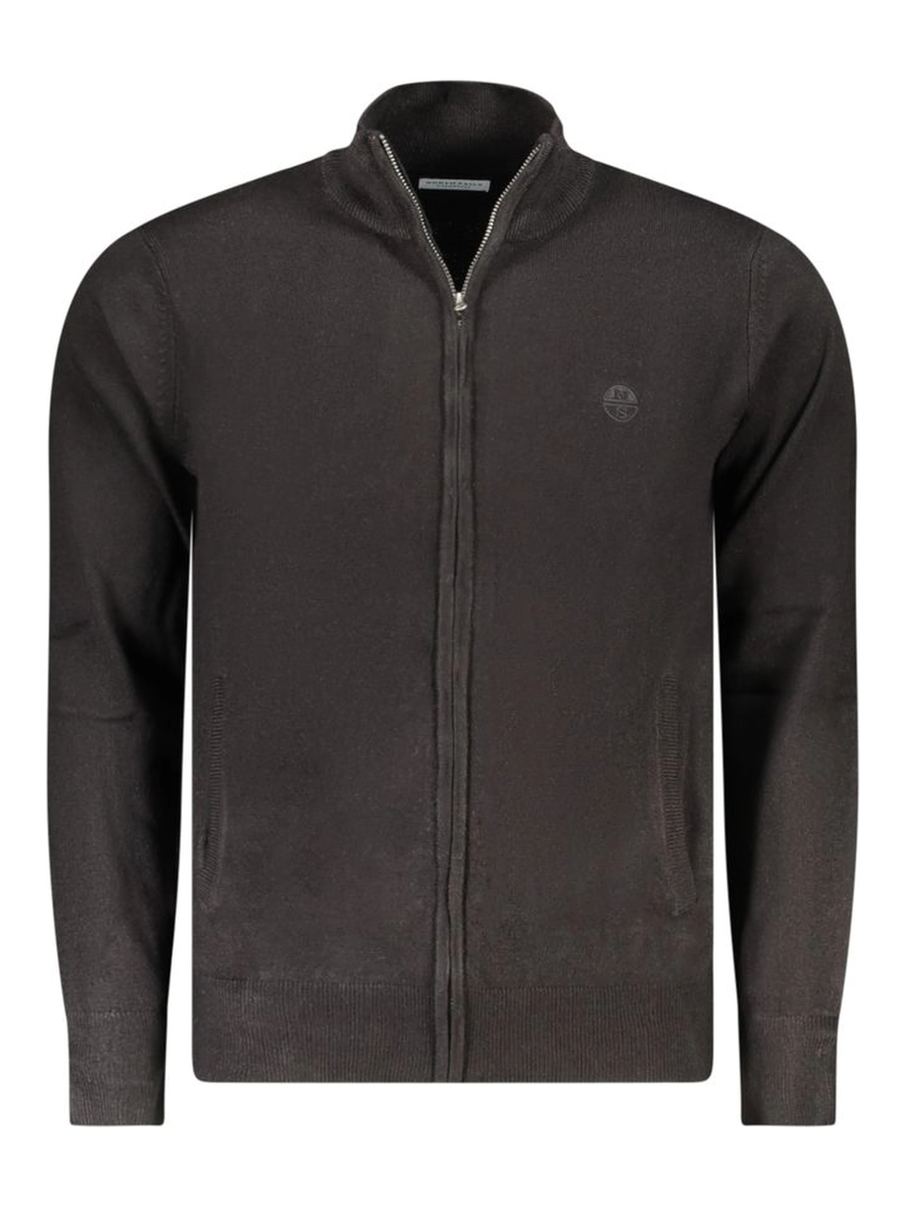 Black Acrylic Men's Cardigan