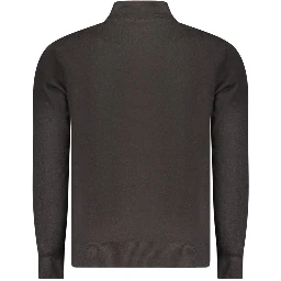 Black Acrylic Men's Cardigan