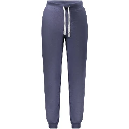 Blue Cotton Men's Track Pant