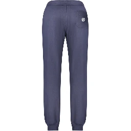 Blue Cotton Men's Track Pant