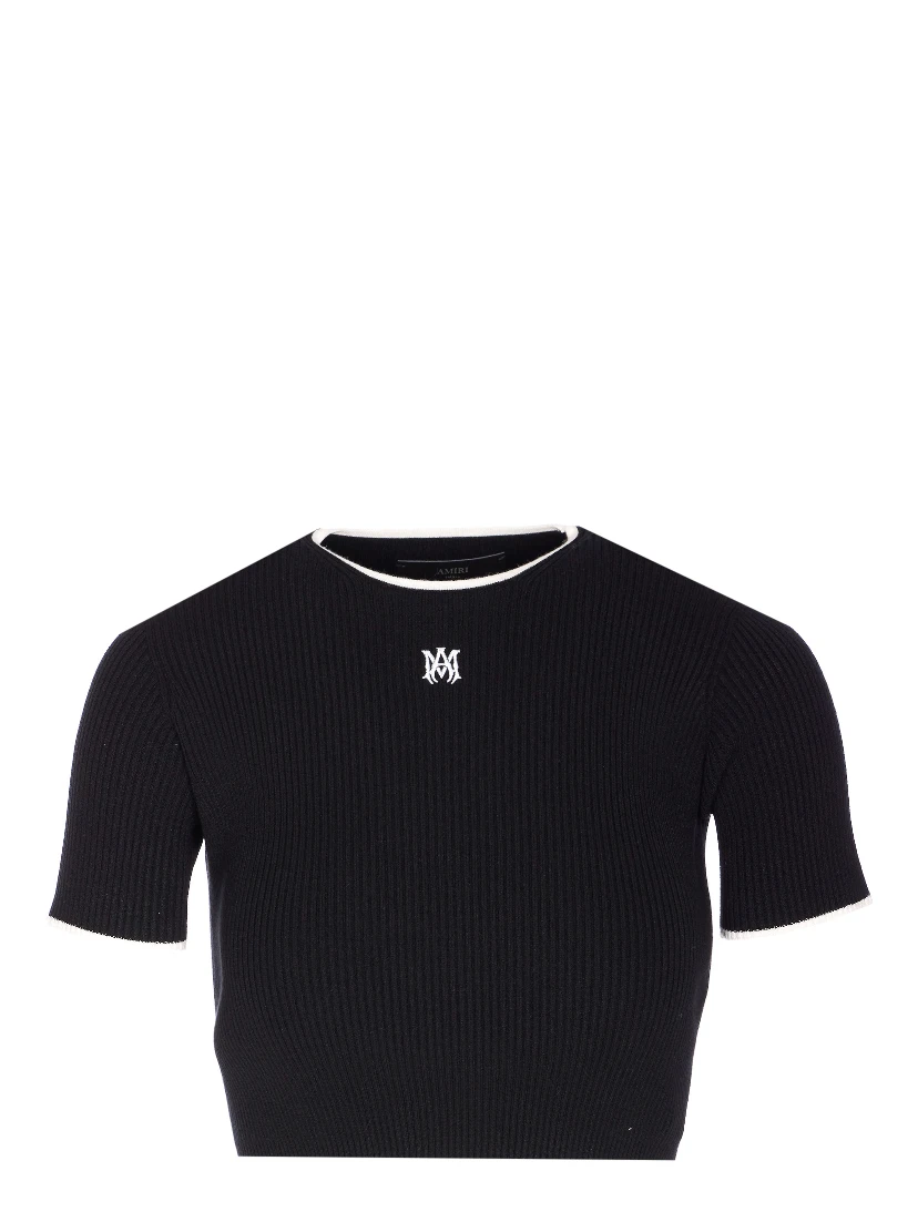 Amiri  T-shirts and Polos Black
