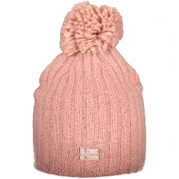 Pink Polyester Women Hat