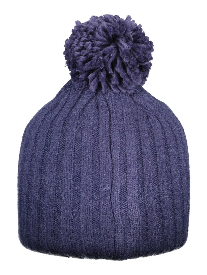 Blue Polyester Women Hat