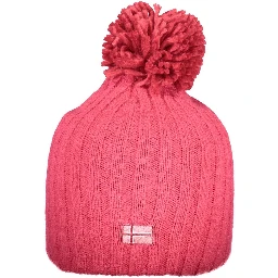 Pink Polyester Women Hat