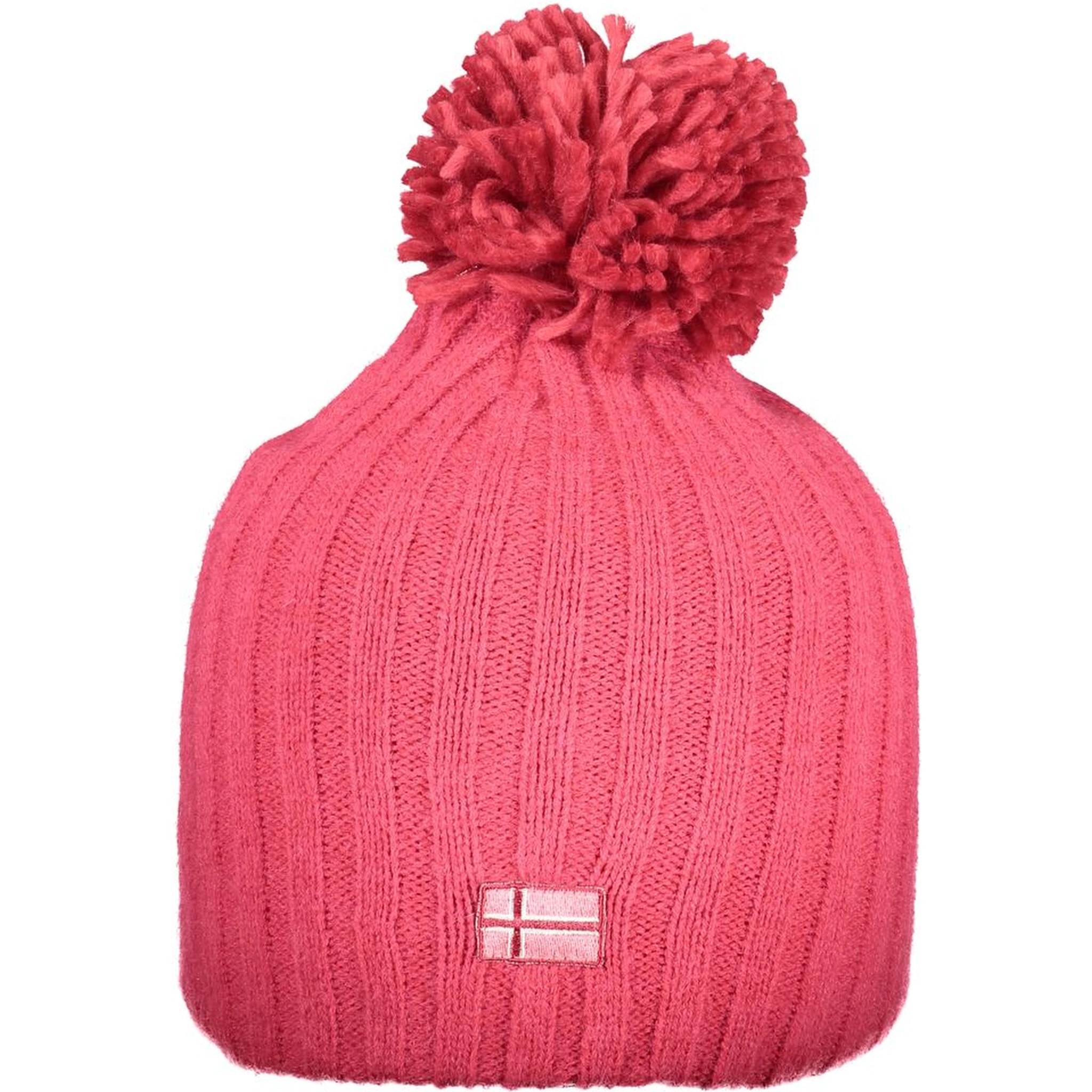 Pink Polyester Women Hat