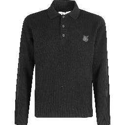 Fox-motif polo shirt