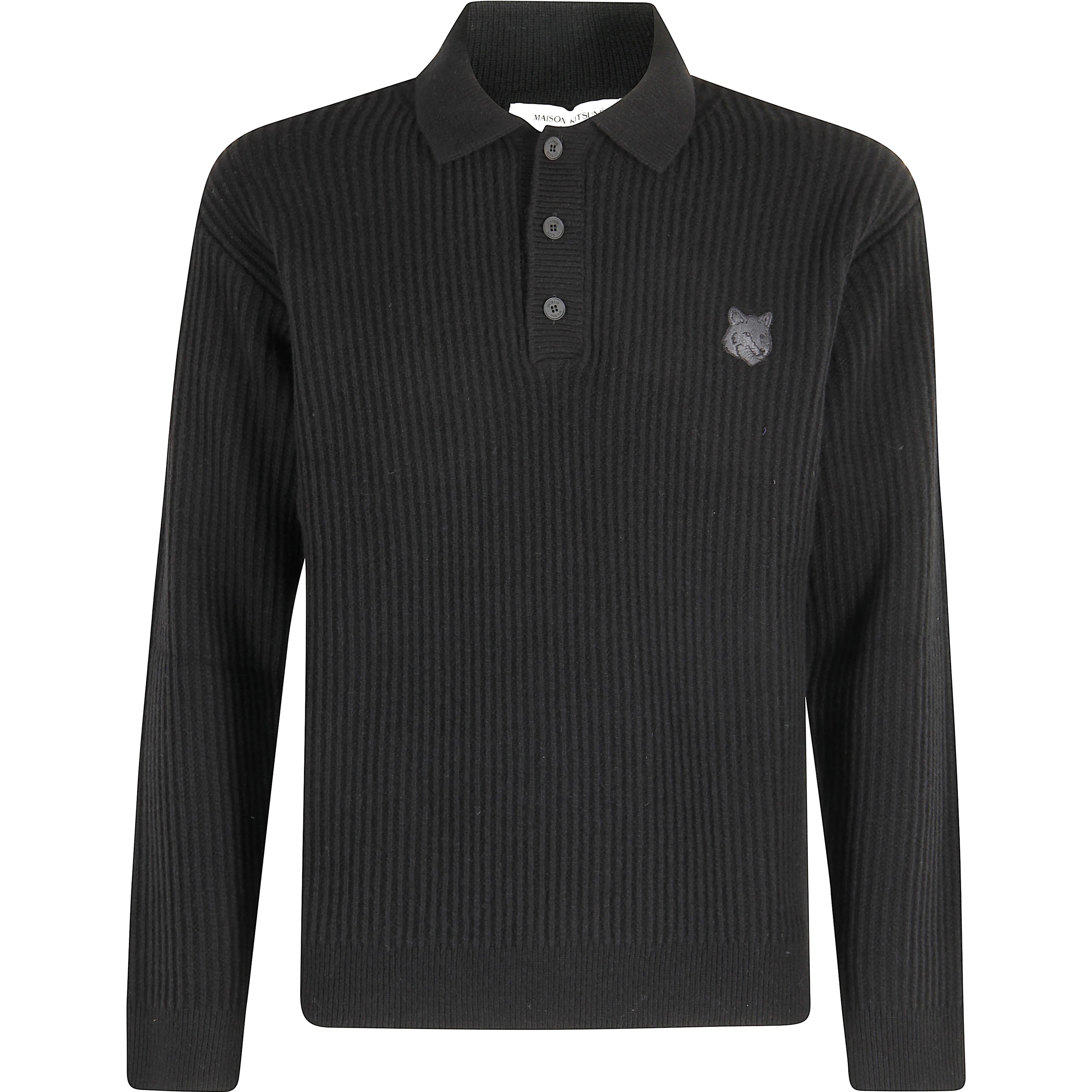 Fox-motif polo shirt