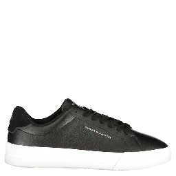 Black Leather Men Sneaker