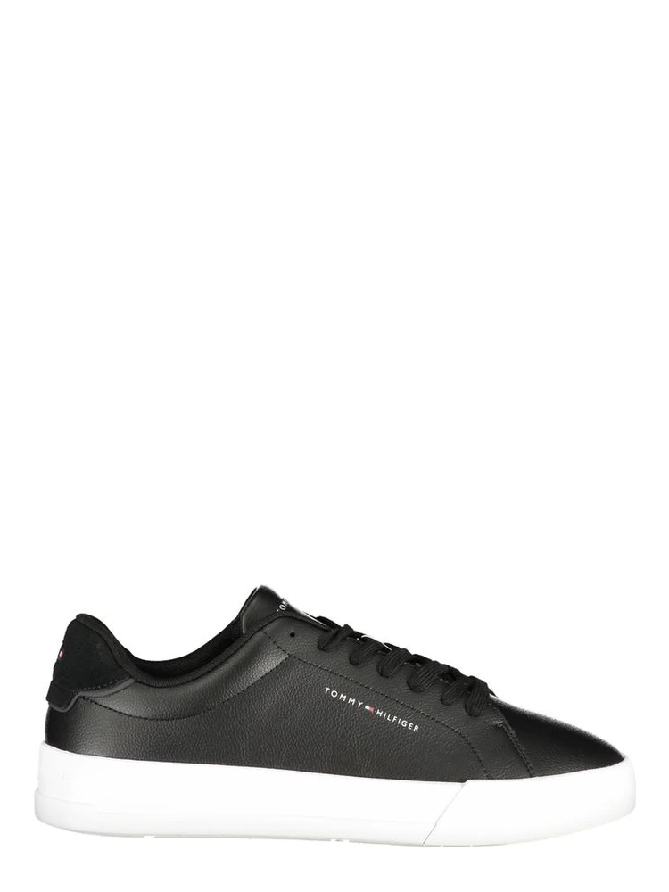 Black Leather Men Sneaker