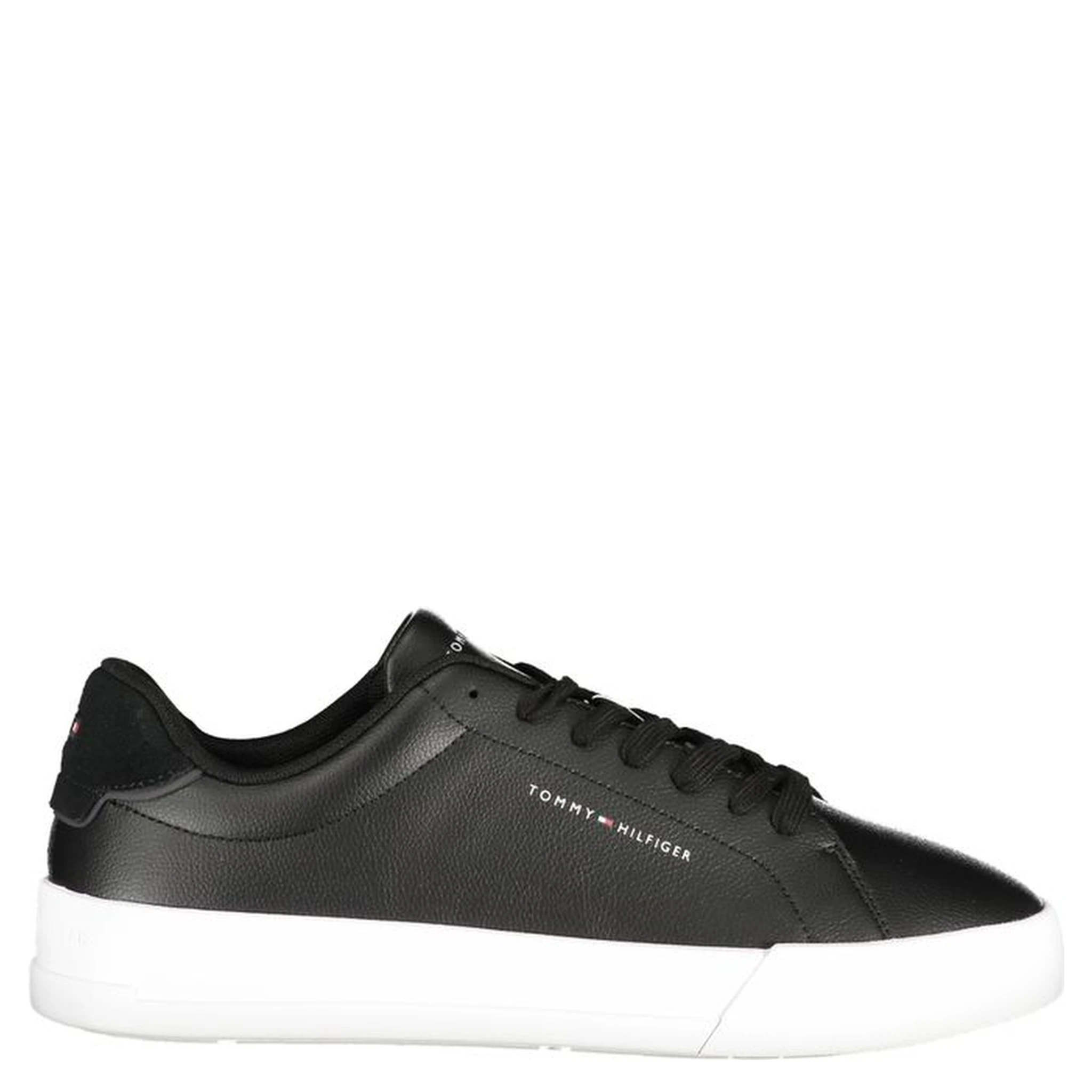 Black Leather Men Sneaker