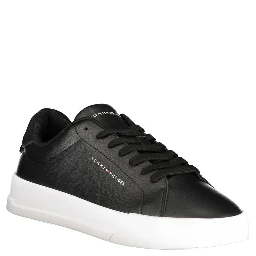 Black Leather Men Sneaker