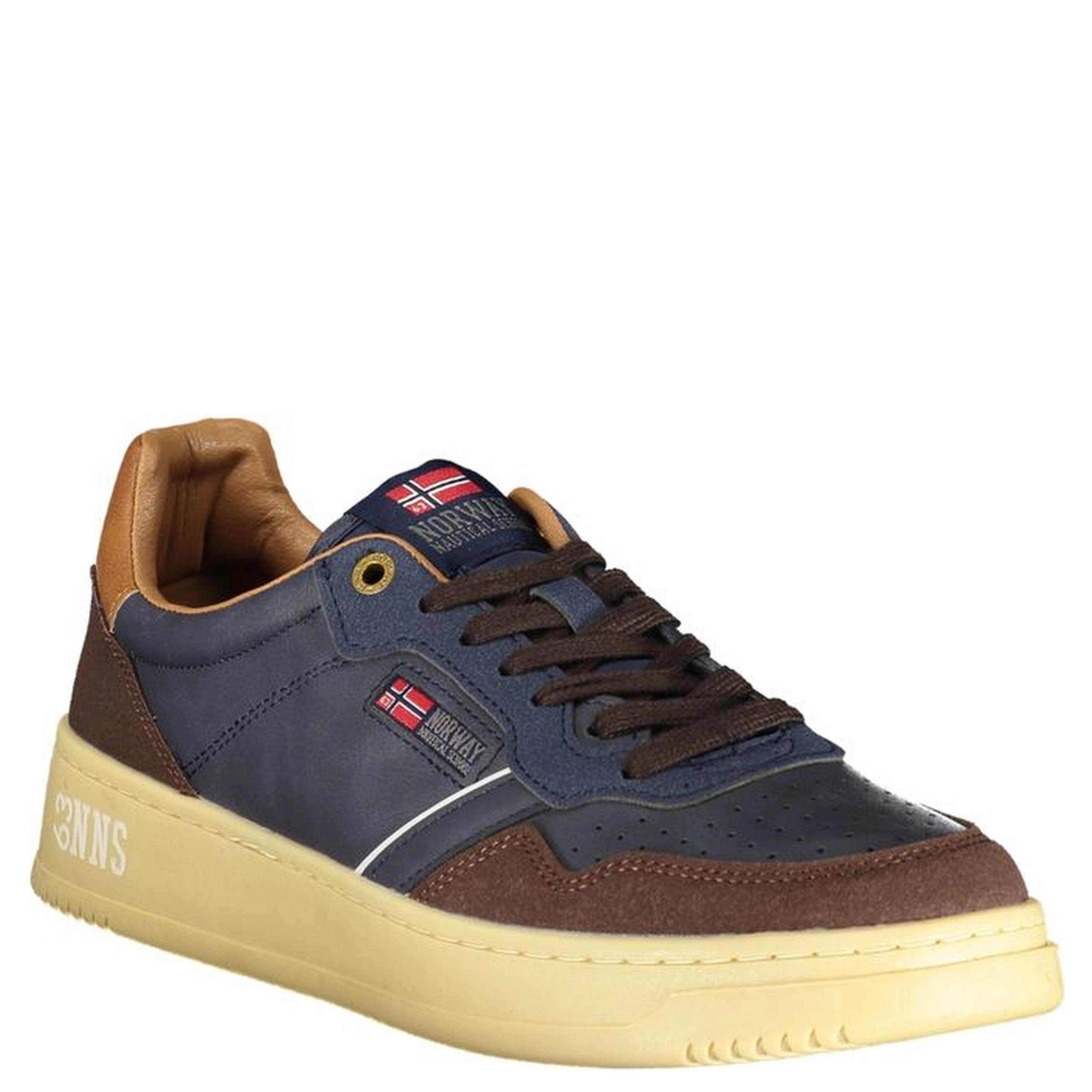 Blue Polyester Men Sneaker