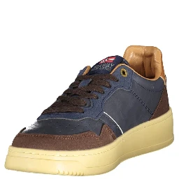 Blue Polyester Men Sneaker