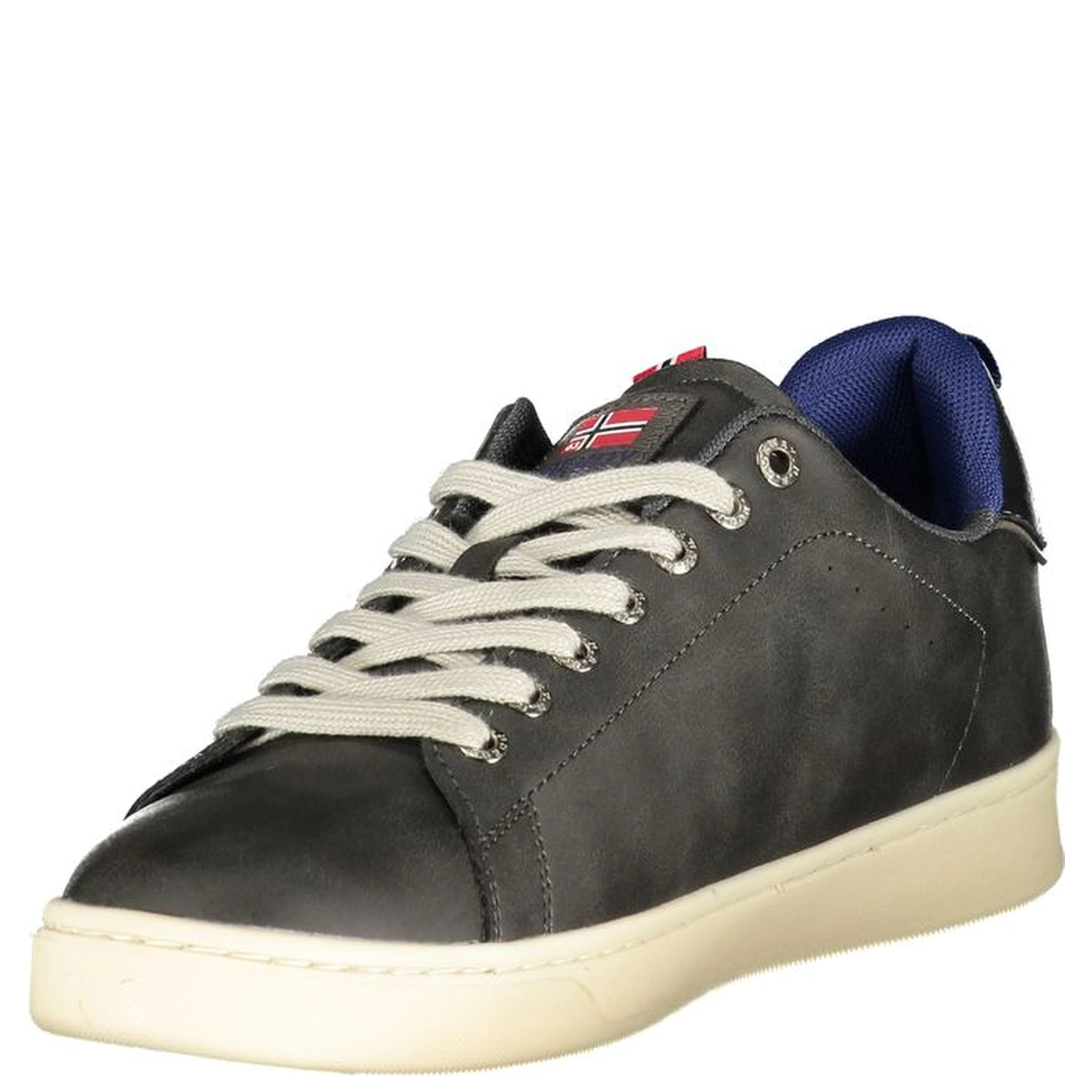 Black Polyester Men Sneaker