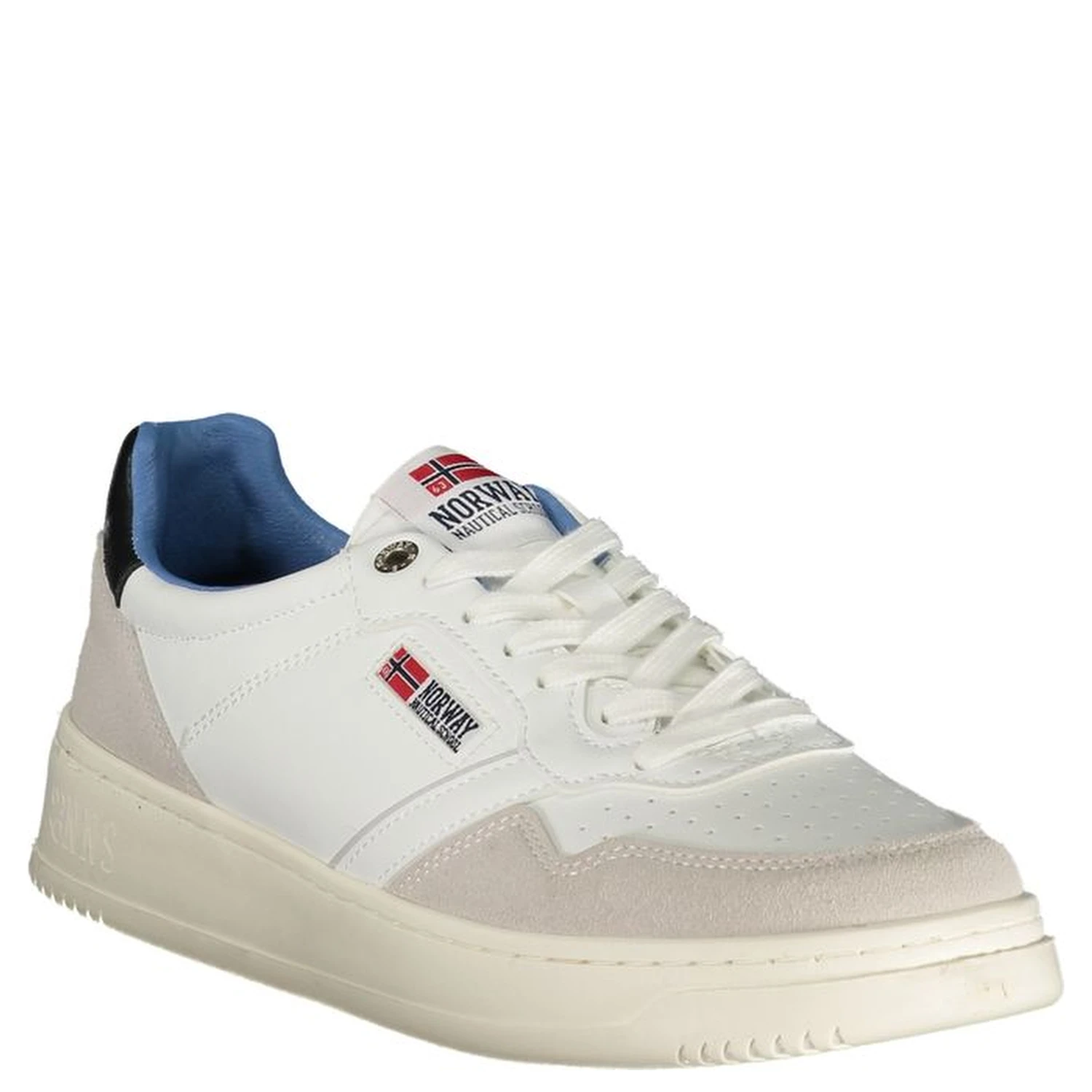 White Polyester Men Sneaker