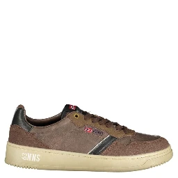 Brown Polyester Men Sneaker