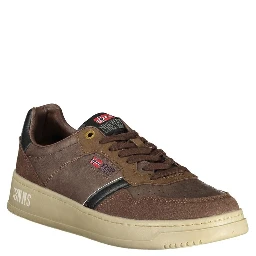 Brown Polyester Men Sneaker