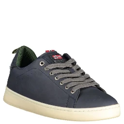 Blue Polyester Men Sneaker