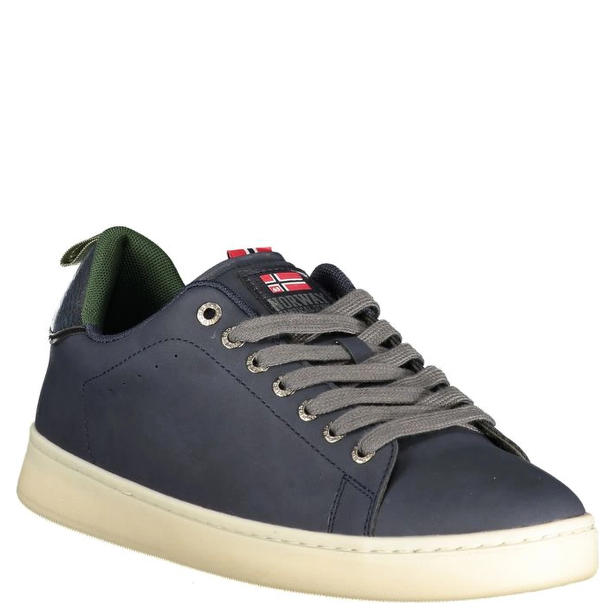 Blue Polyester Men Sneaker