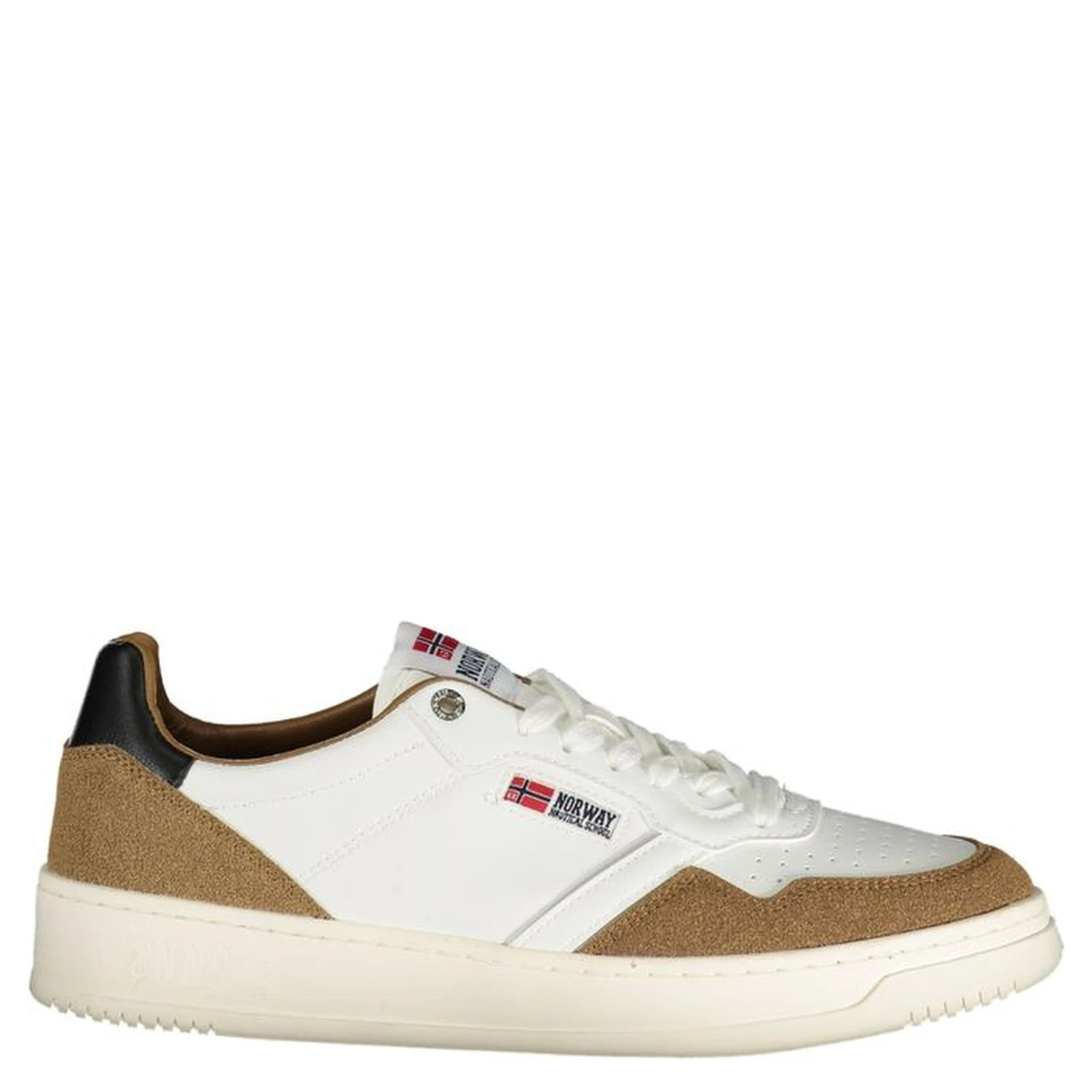 White Polyester Men Sneaker