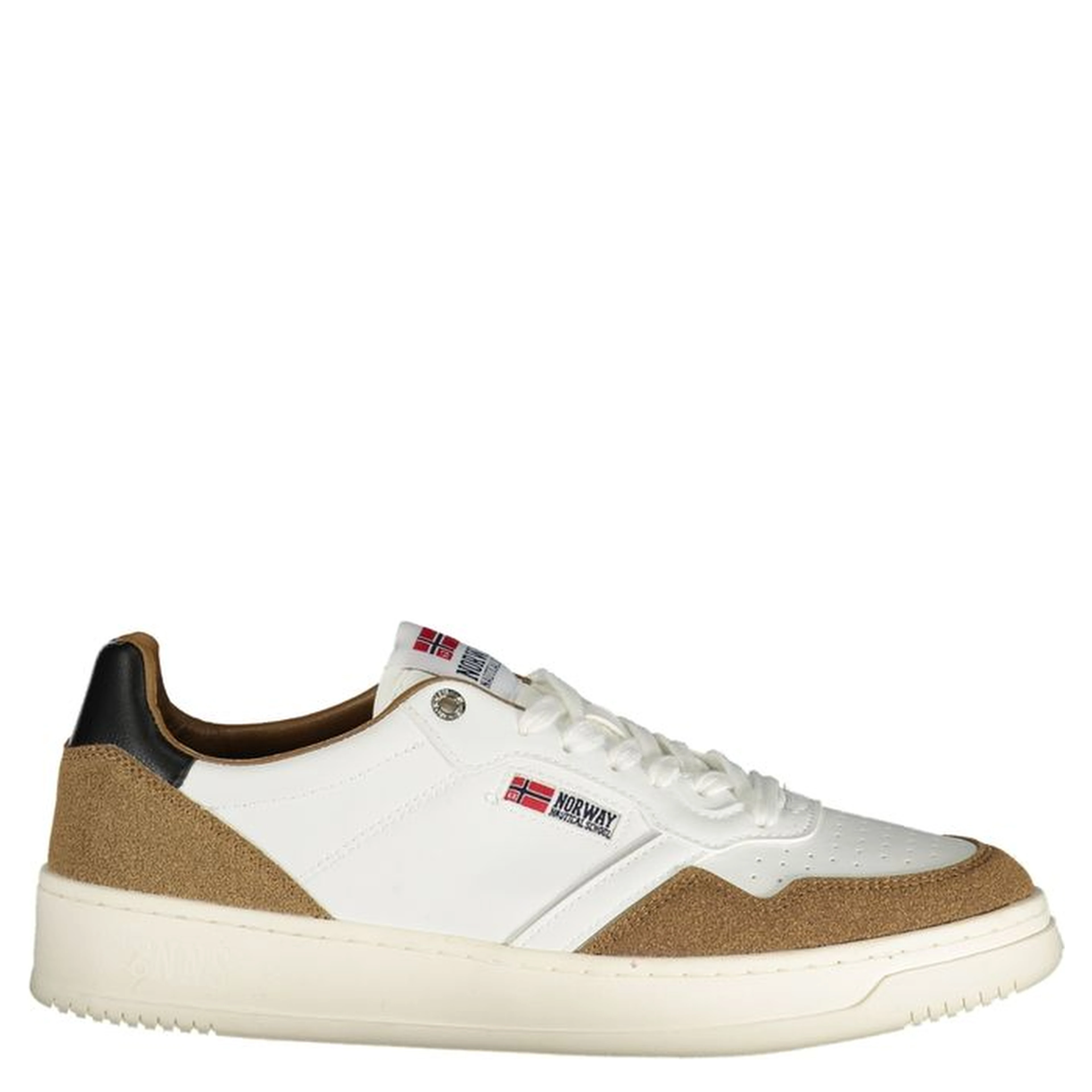 White Polyester Men Sneaker
