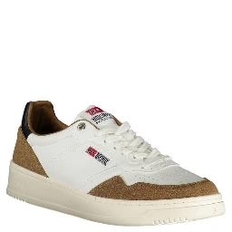 White Polyester Men Sneaker