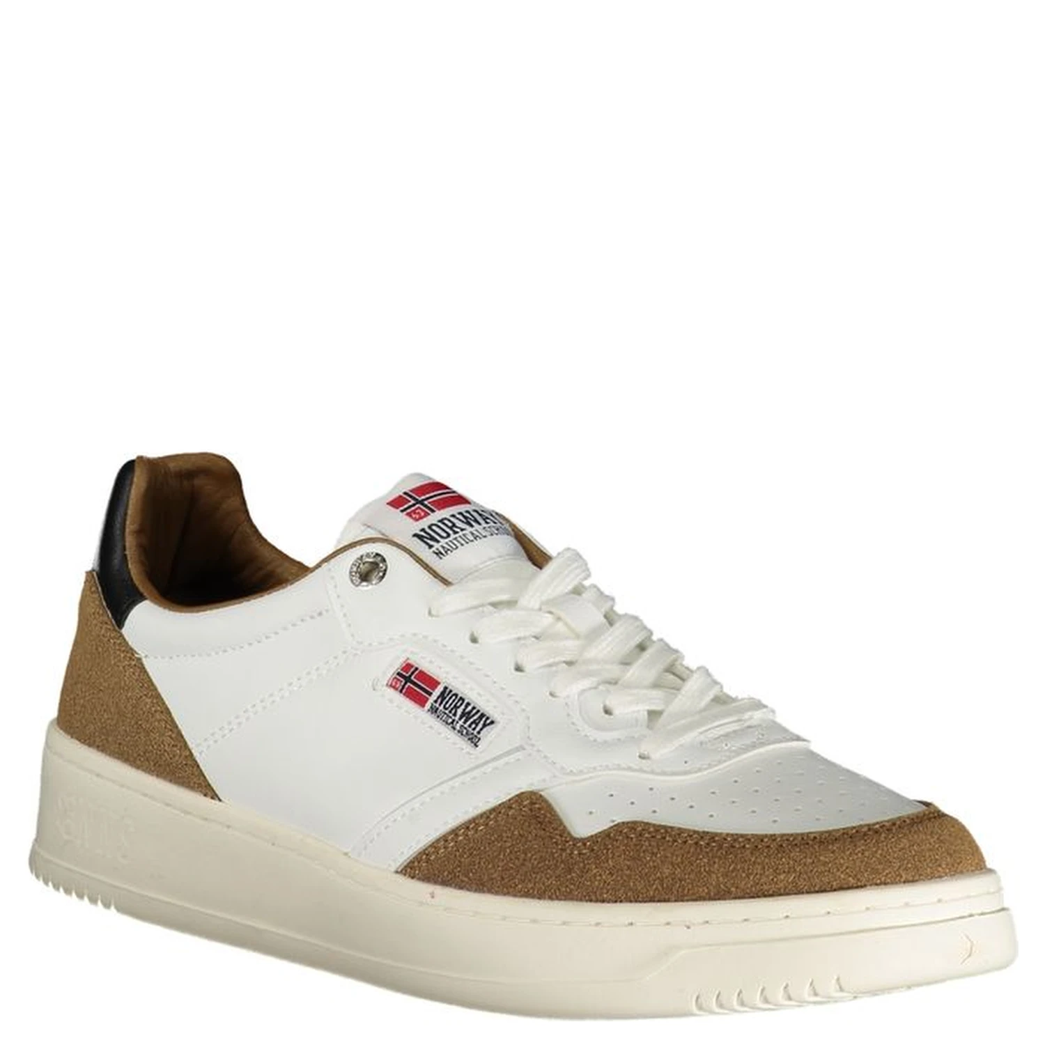 White Polyester Men Sneaker