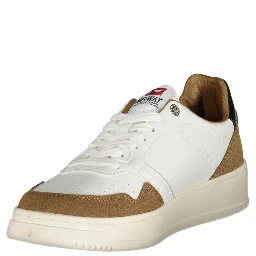 White Polyester Men Sneaker
