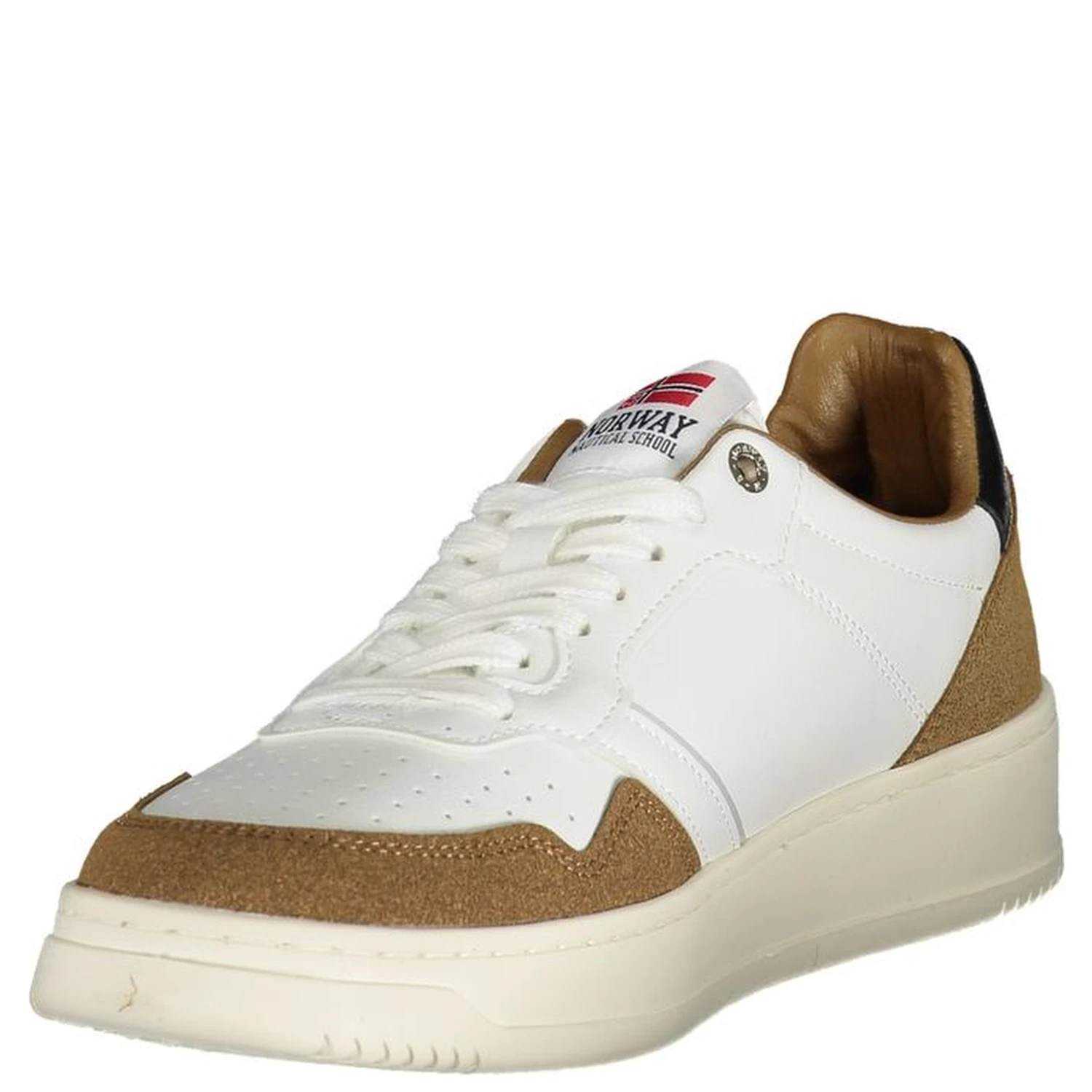 White Polyester Men Sneaker