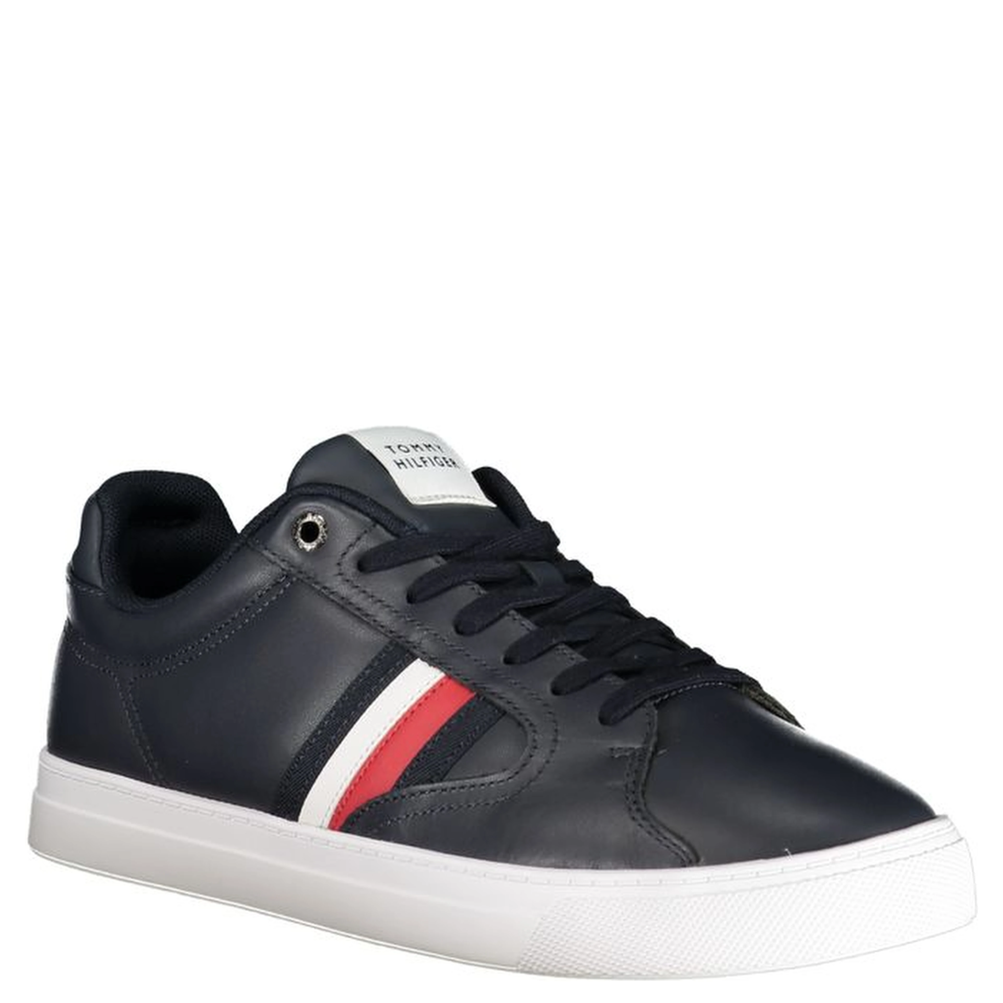 Blue Leather Men Sneaker
