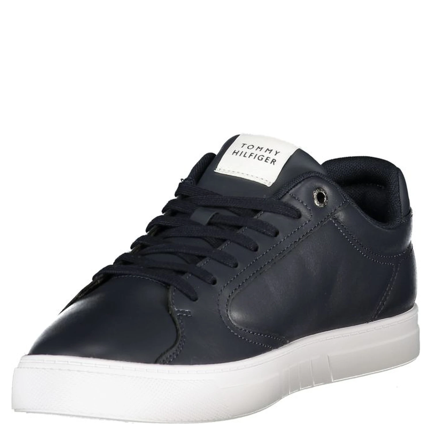 Blue Leather Men Sneaker