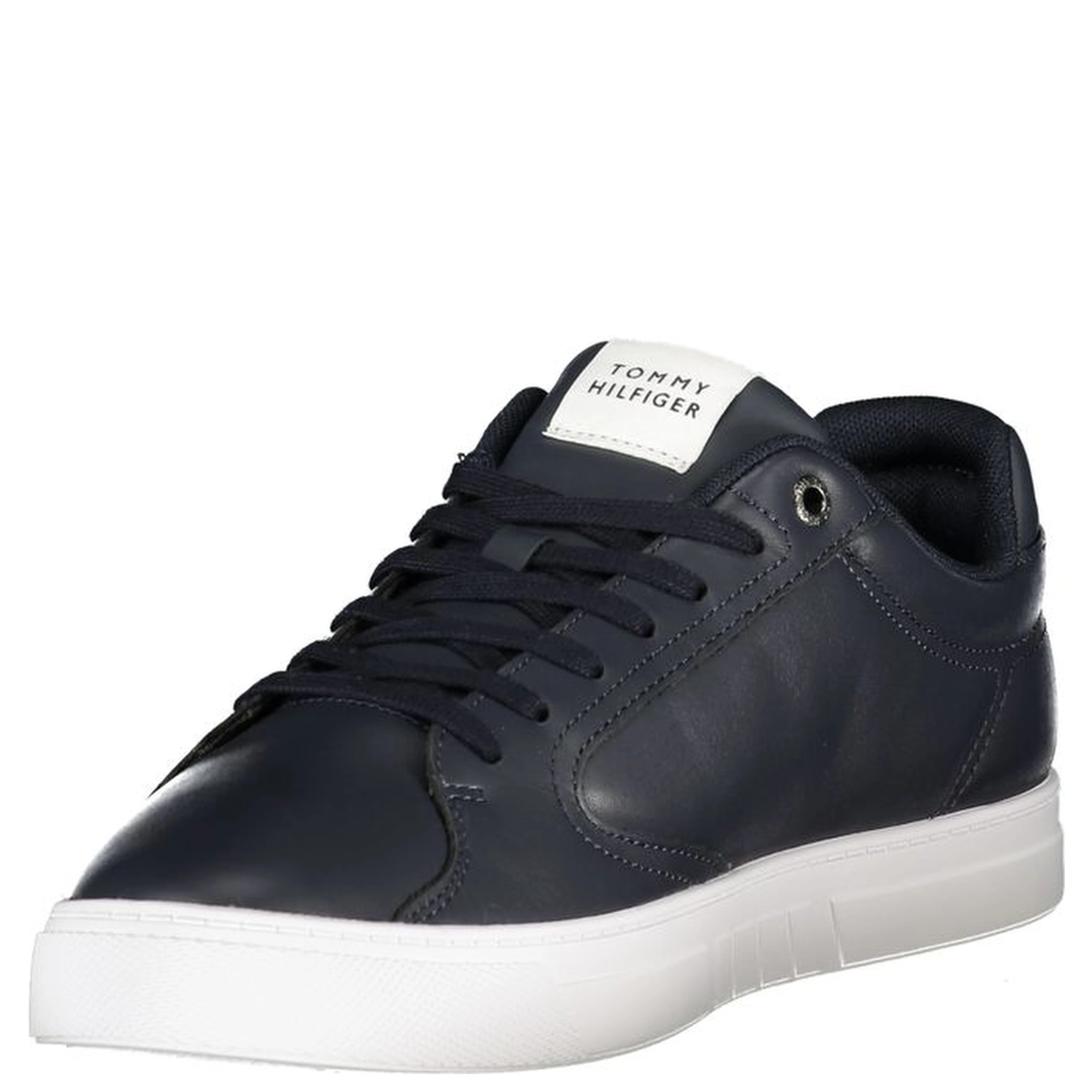 Blue Leather Men Sneaker