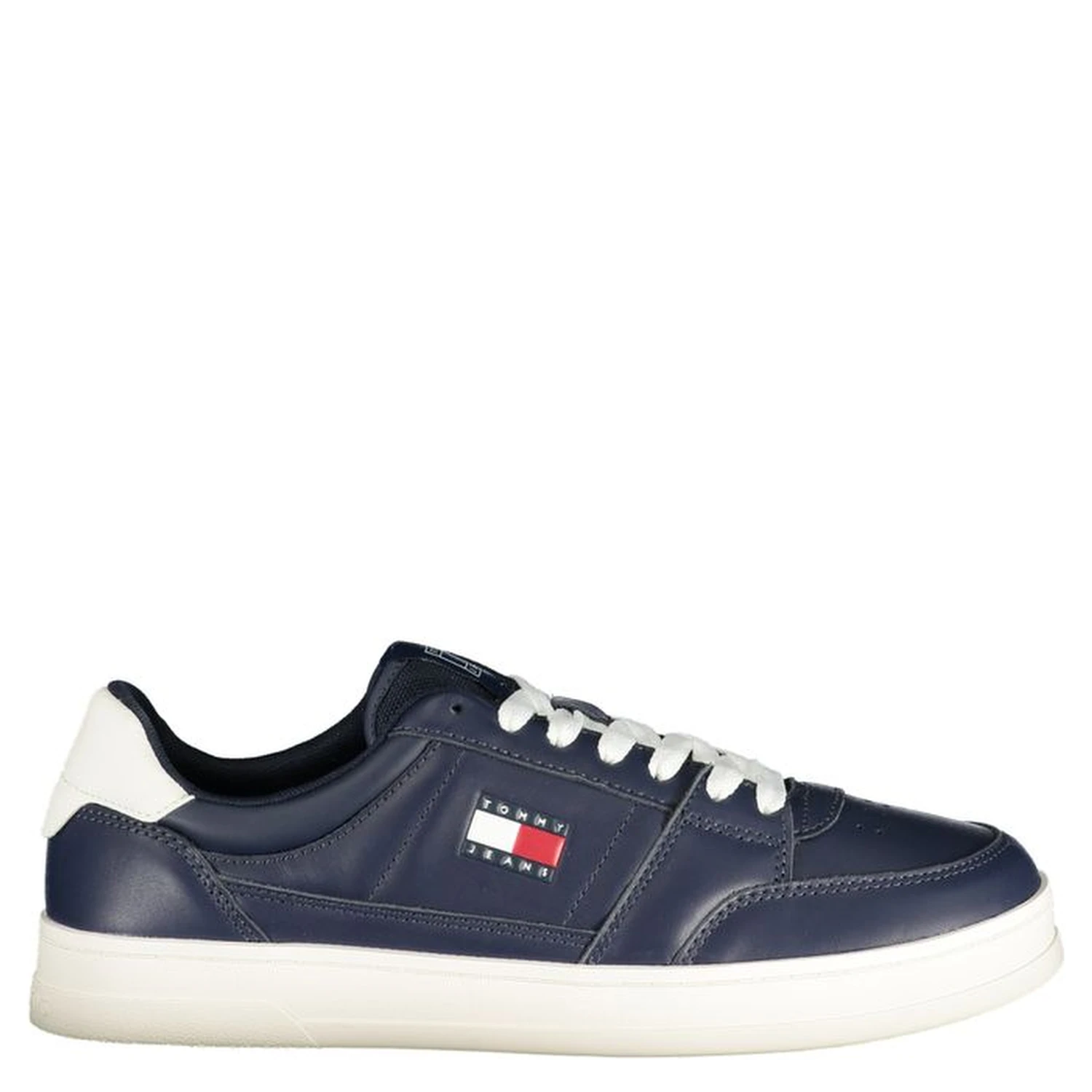 Blue Leather Men Sneaker