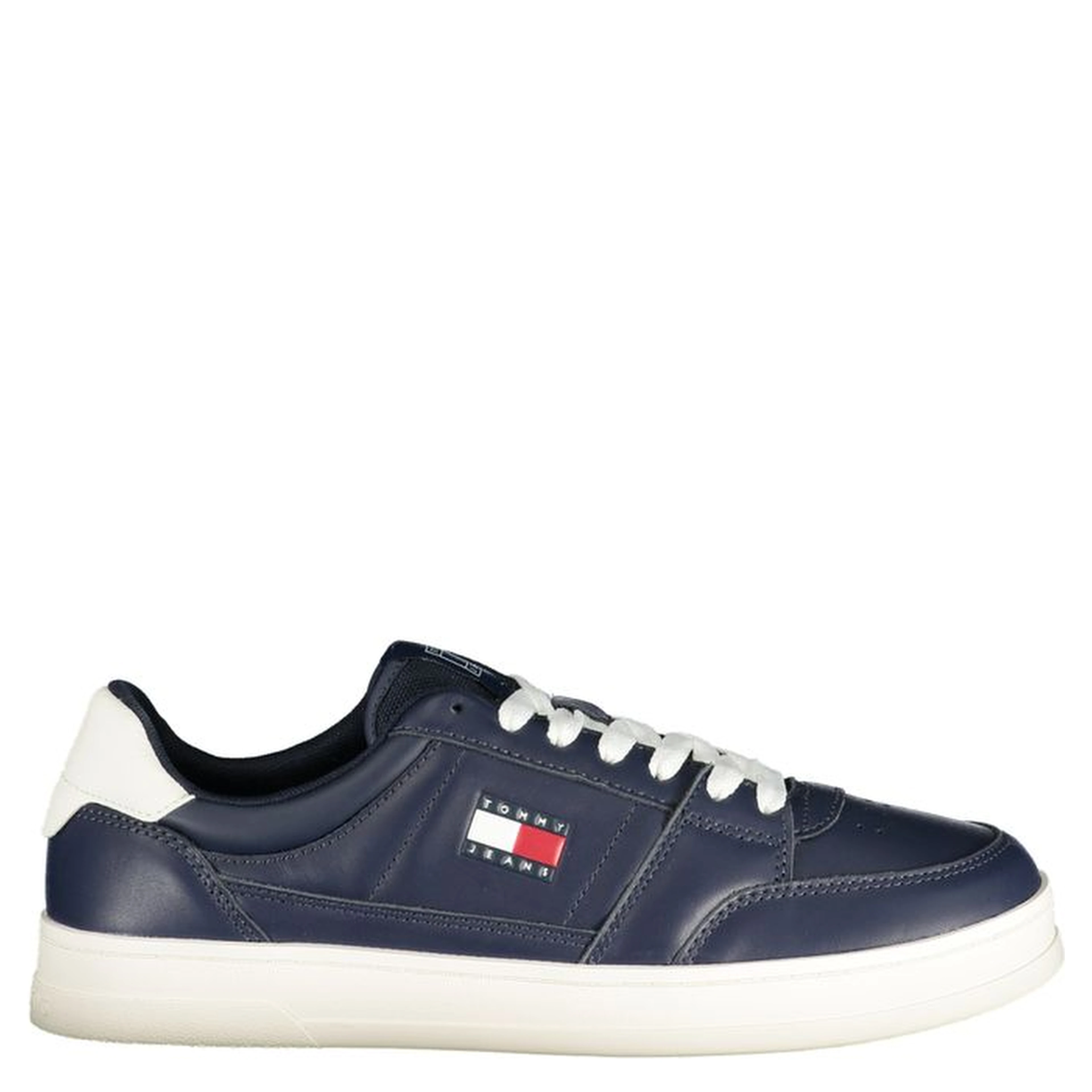 Blue Leather Men Sneaker