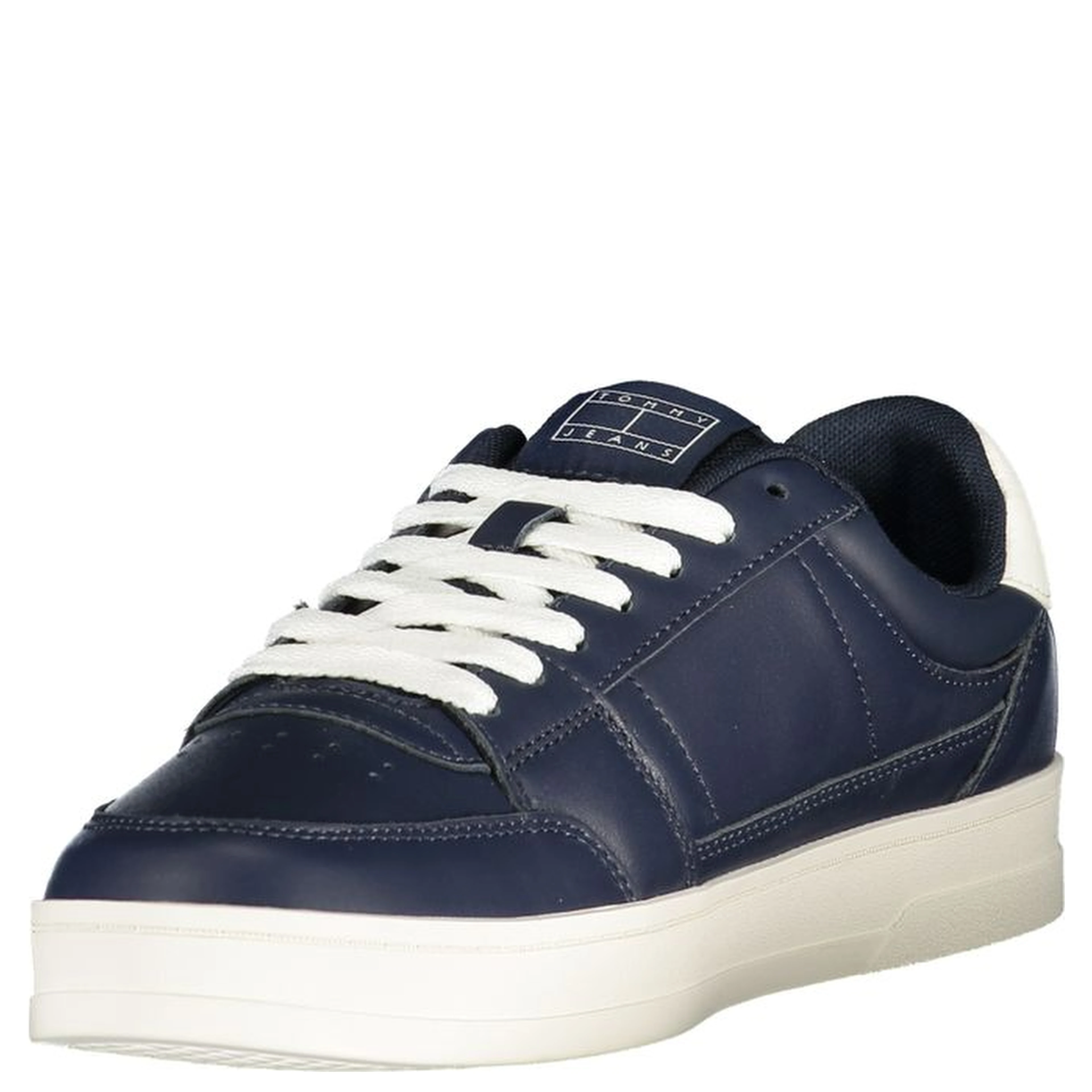 Blue Leather Men Sneaker