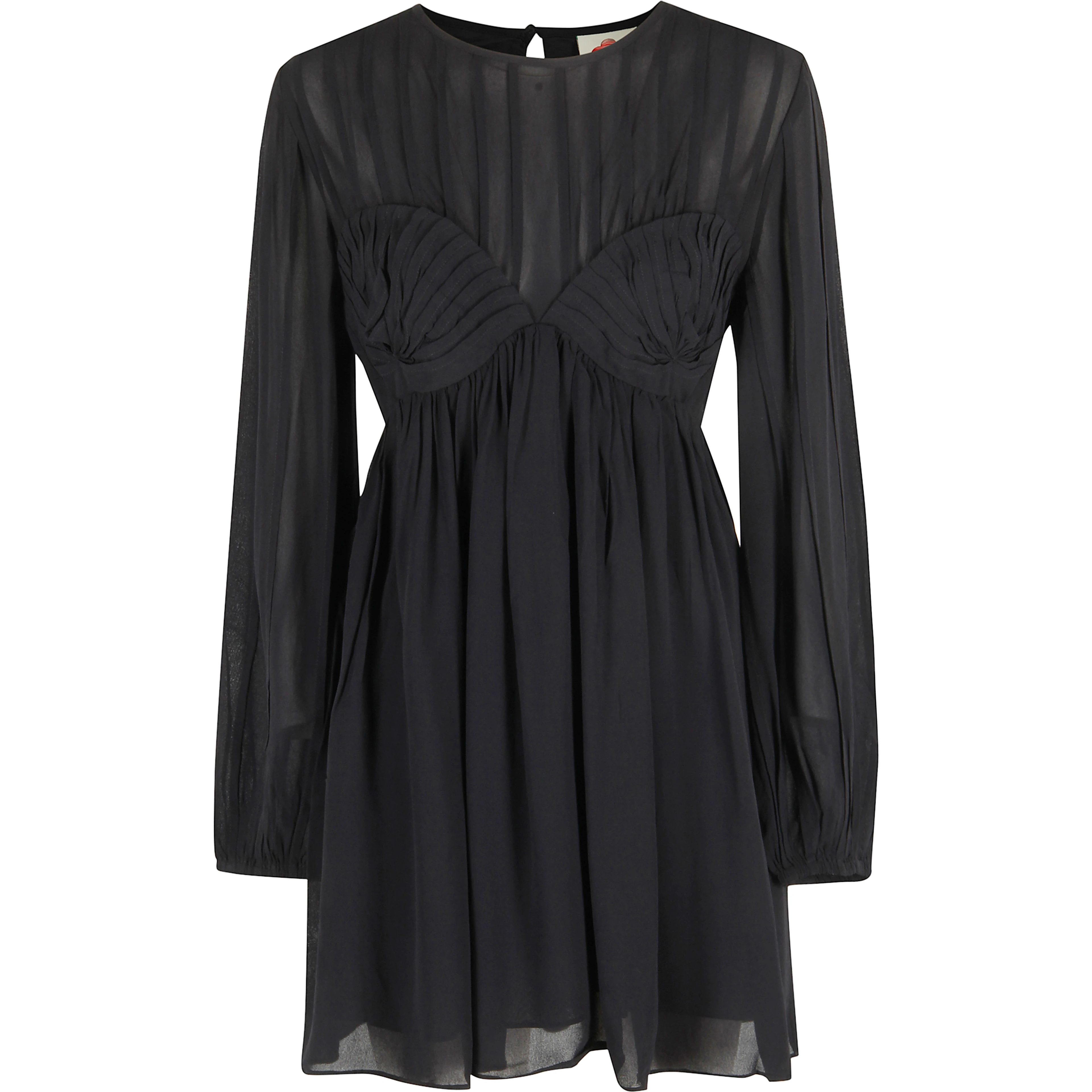 Pleated Mini Dress