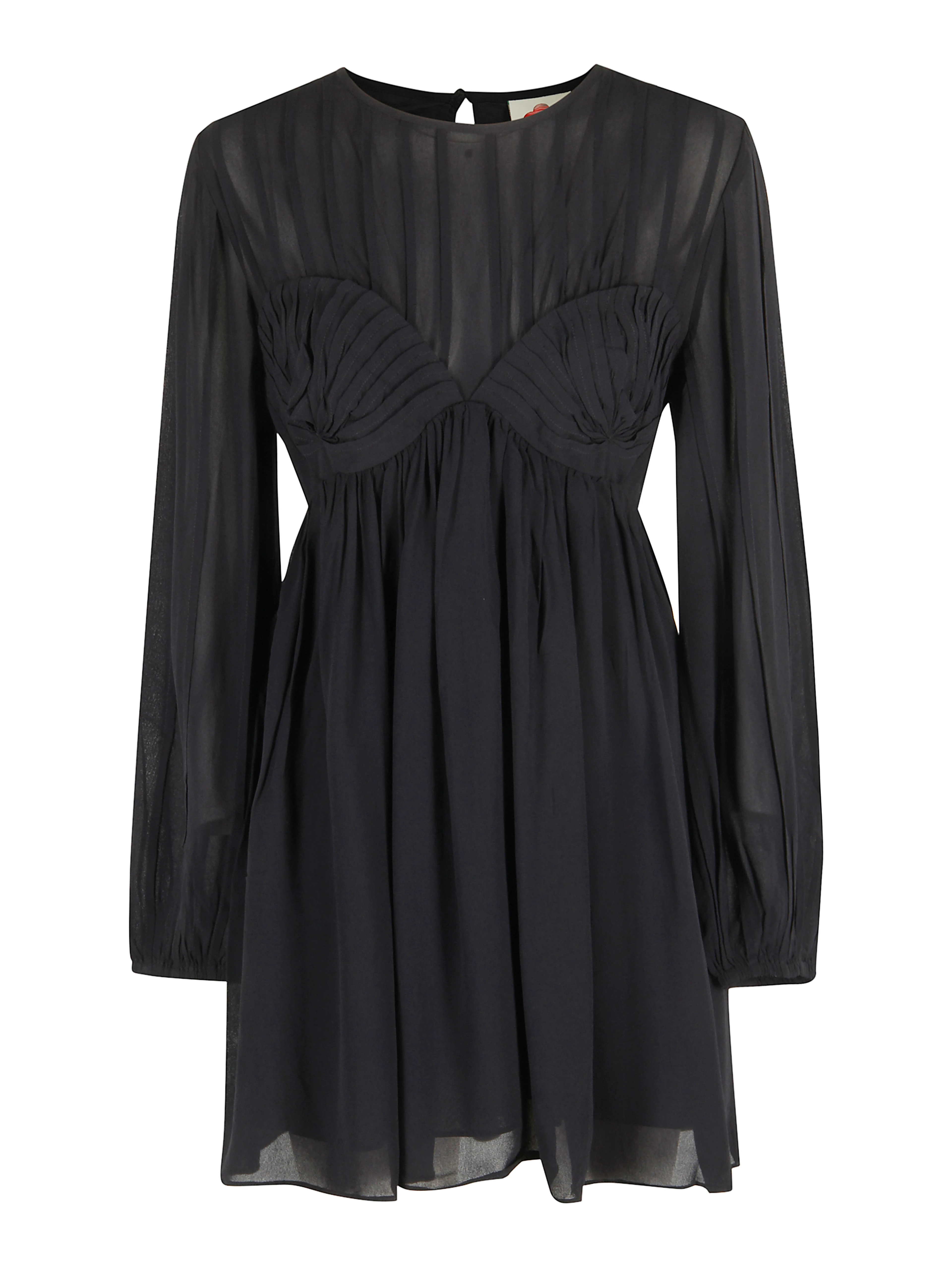 Pleated Mini Dress