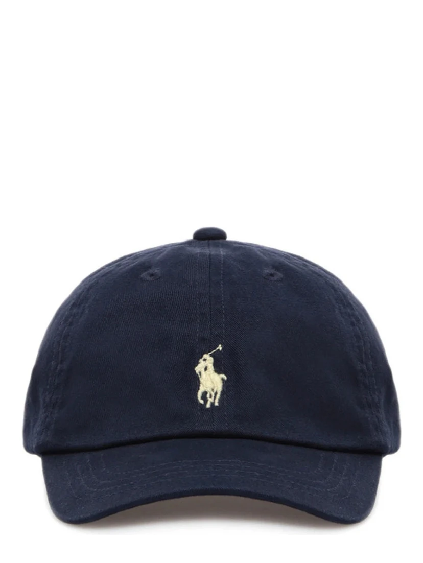 Blue Cotton Hat with Logo