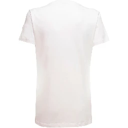 White T-shirt in Jersey with Logo Patch on the Sleeve MONCLER Woman