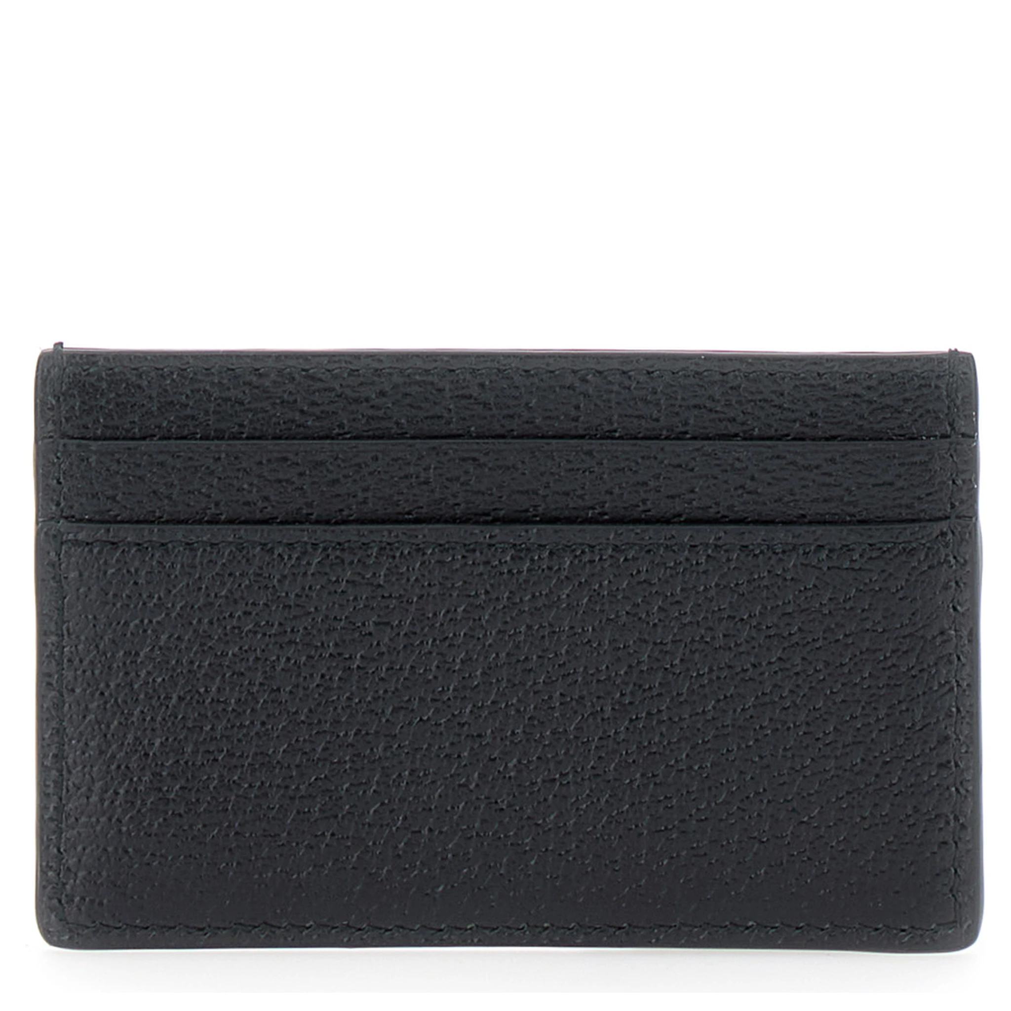 Black GG Marmont Cardholder with Aged-gold Logo in Leather Man