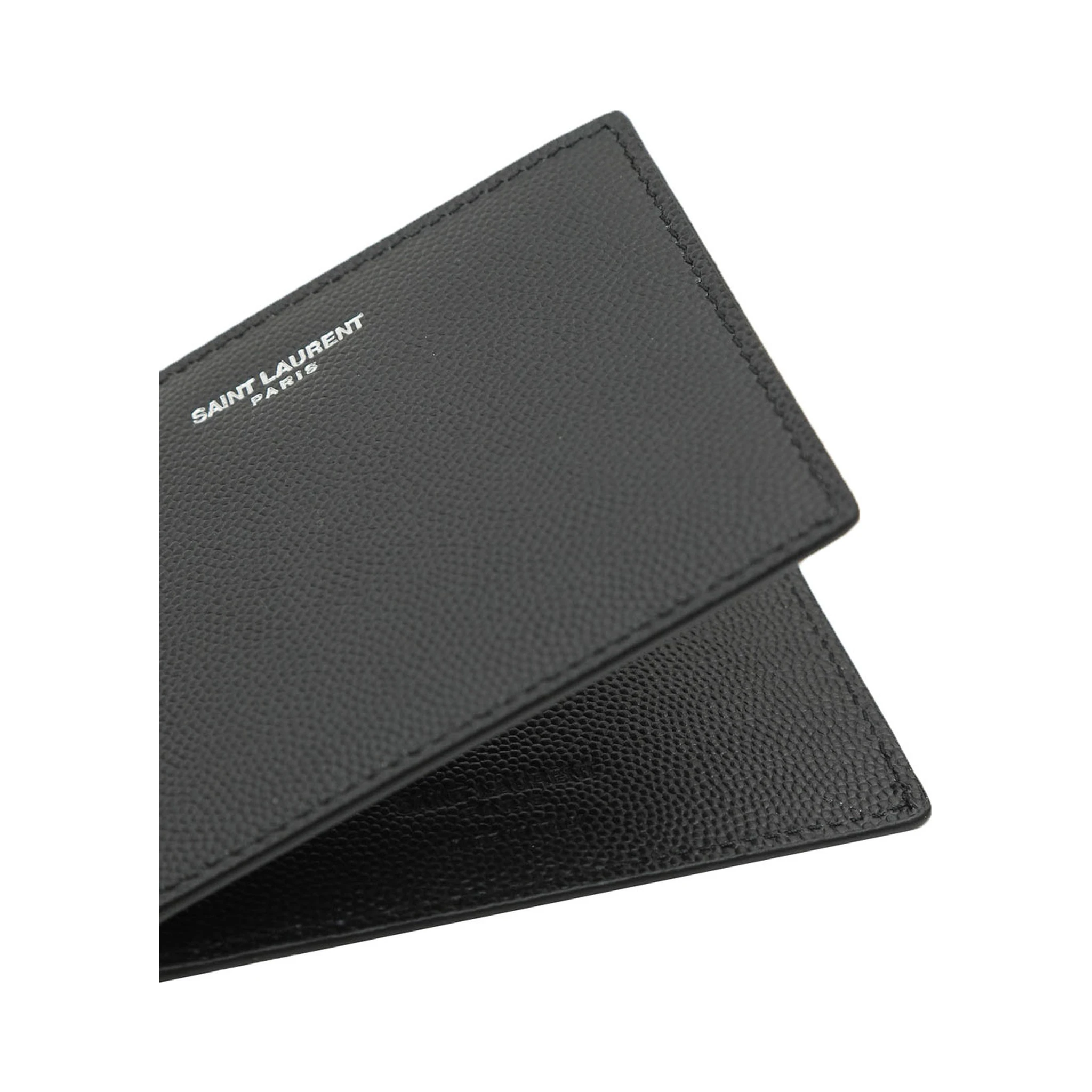 Black Bill Clip Wallet in Leather Man