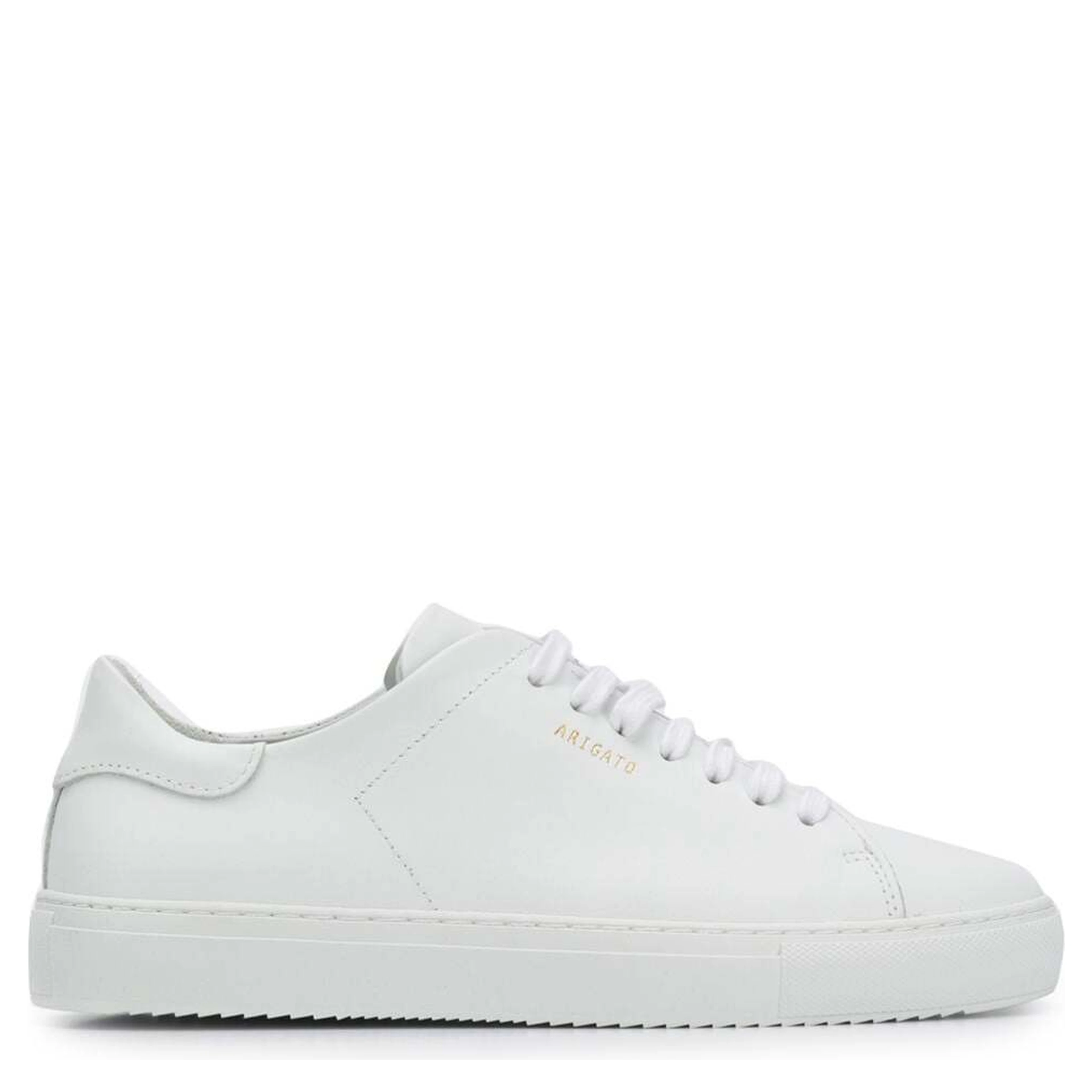 Clean 90 White Sneakers with Printed Logo in Leather Woman Axel Arigato