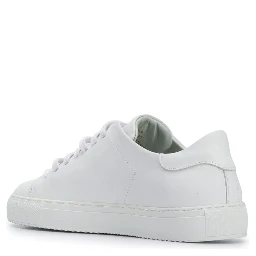 Clean 90 White Sneakers with Printed Logo in Leather Woman Axel Arigato